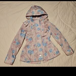 Floral Kids Jacket with Ruffles